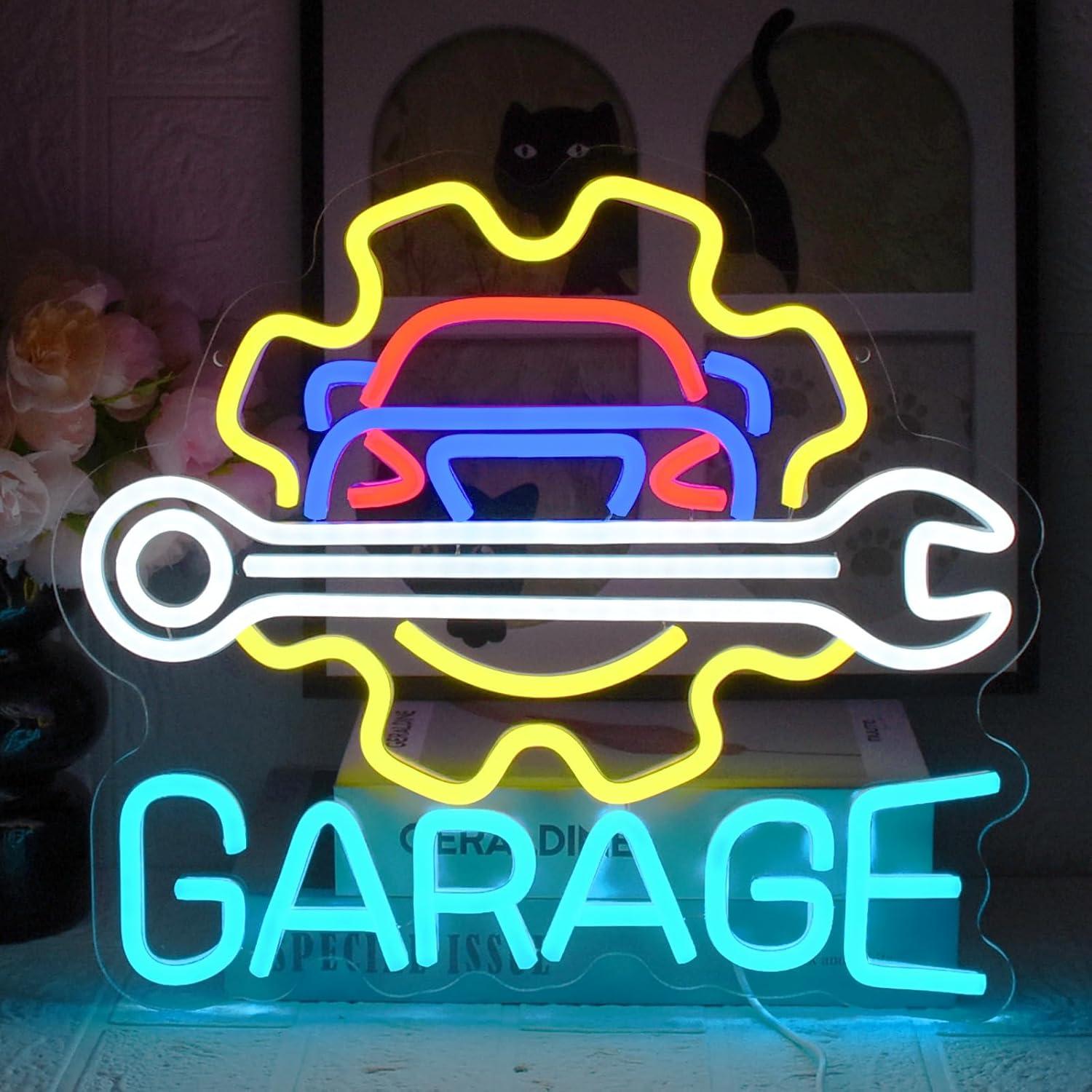 Garage Neon Sign USB Powered L - Auto Repair Shop avis et prix
