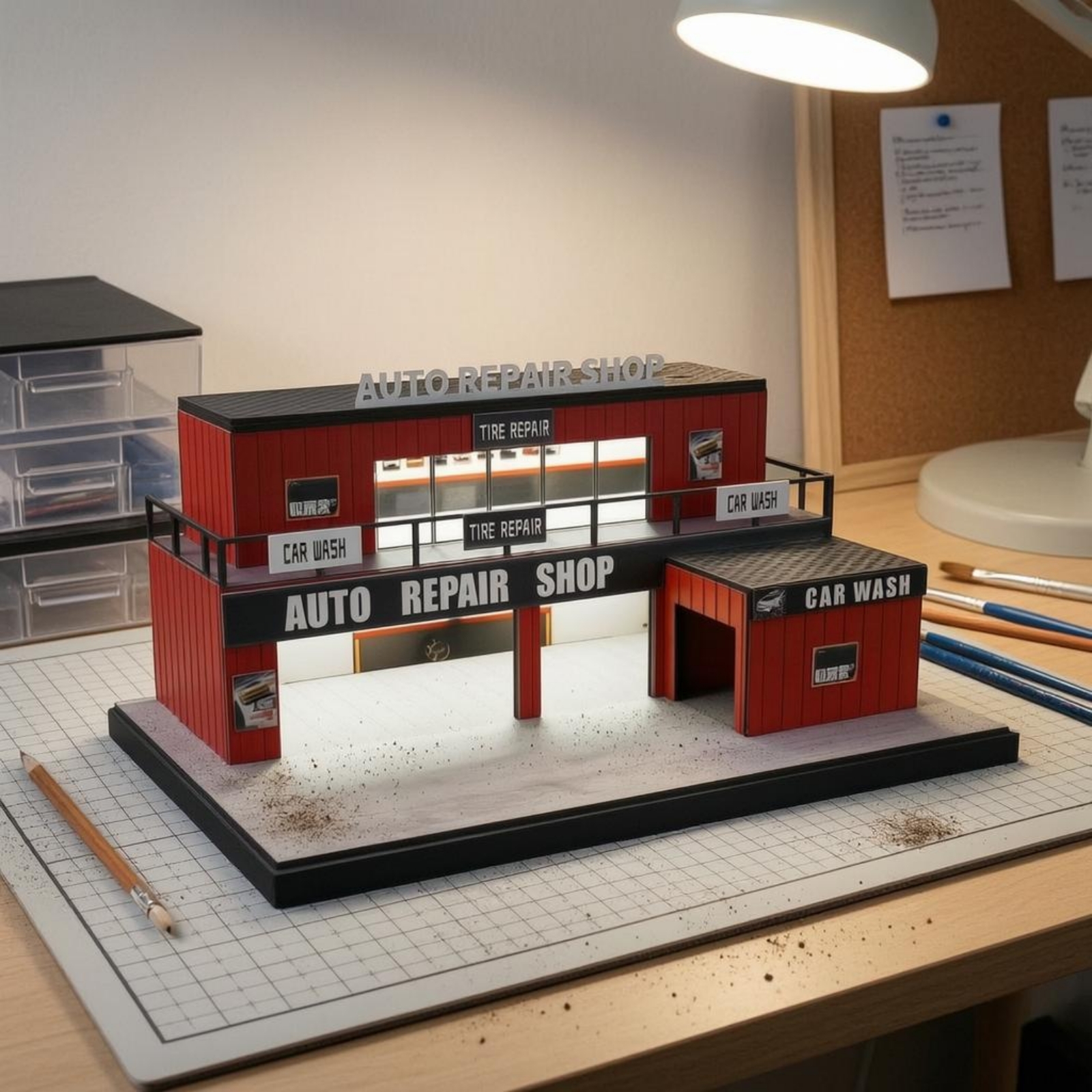 1/64 Repair Shop Model Two-Lev - Auto Repair Shop avis et prix