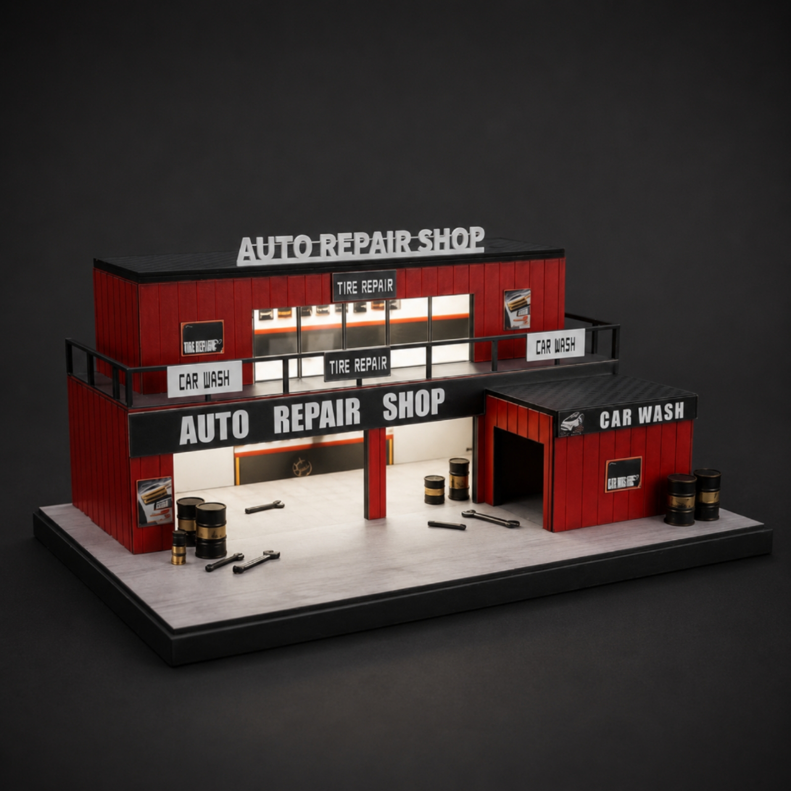 1/64 Repair Shop Model Two-Lev - Auto Repair Shop avis et prix