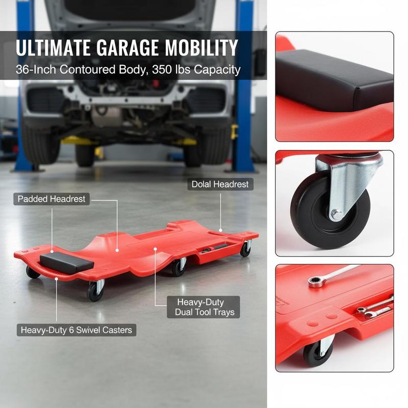 Rolling Creeper Board 36-Inch  - Auto Repair Shop avis et prix