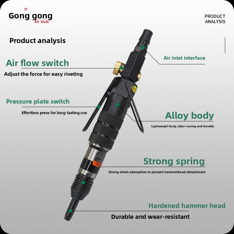 Gongke Pneumatic Mini Rivet Gu - Rivet Gun Air avis et prix