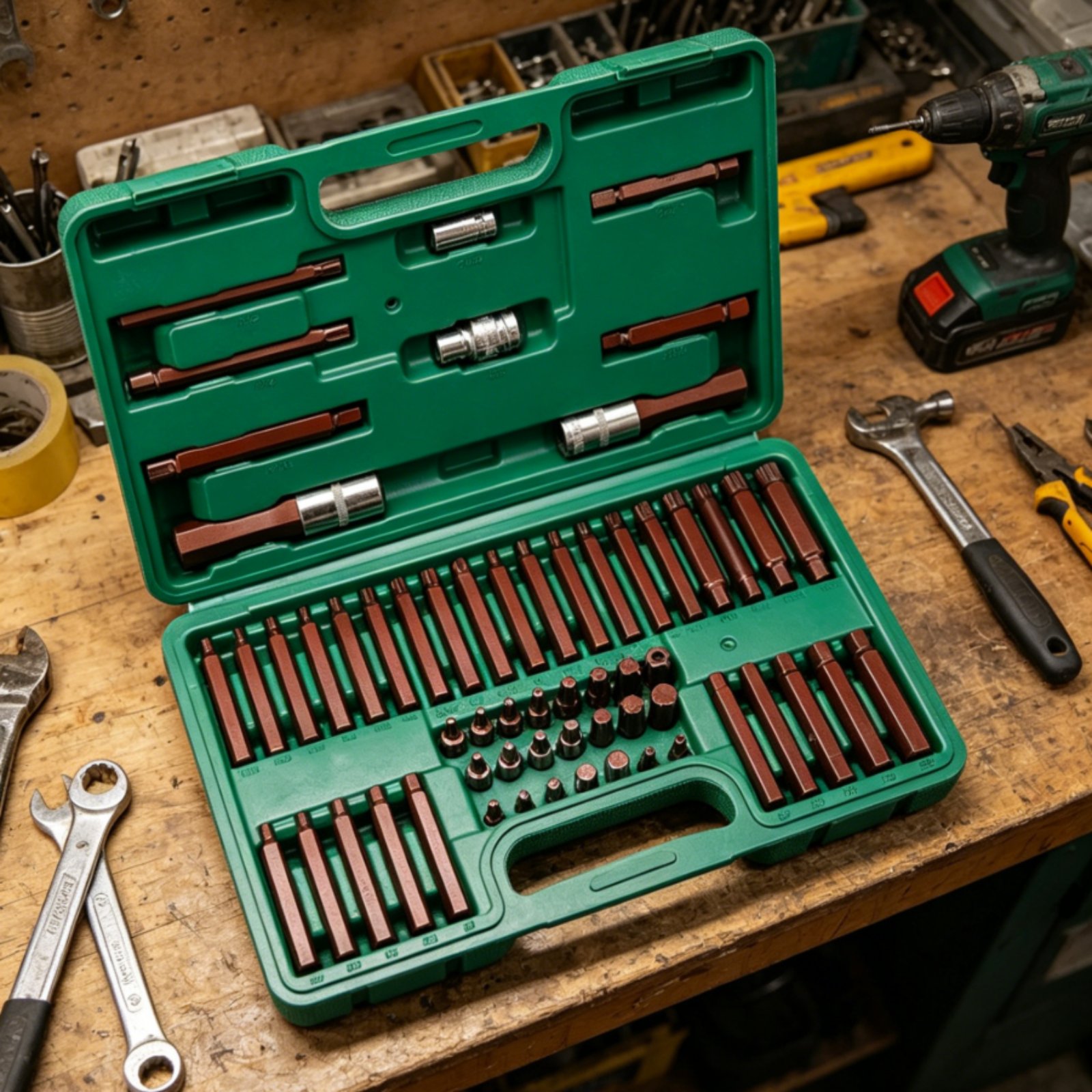 60 Pieces Star Drive Bit Set H - Auto Repair Shop avis et prix