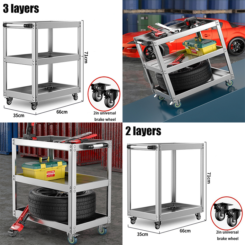 2/3 layers Trolley Stainless S - Auto Repair Shop avis et prix